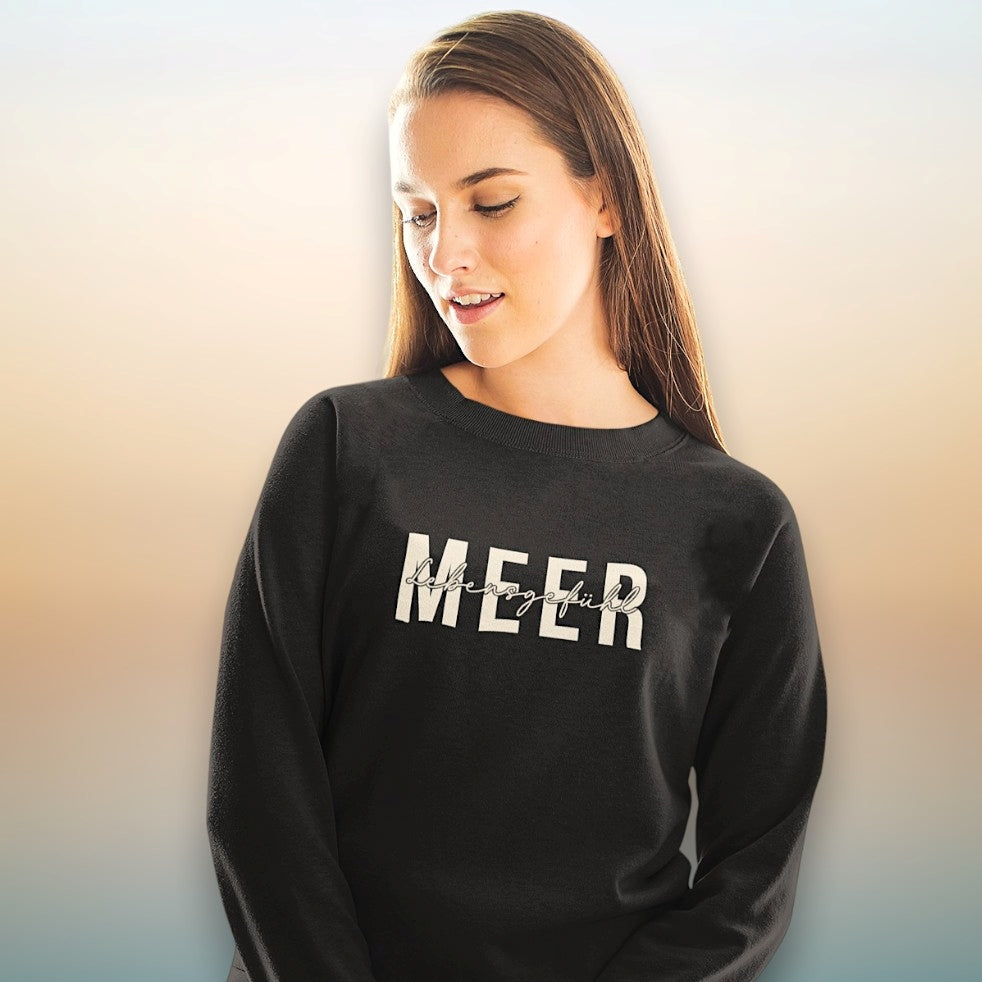 Damen Sweater "Lebensgefühl" - Strandherz