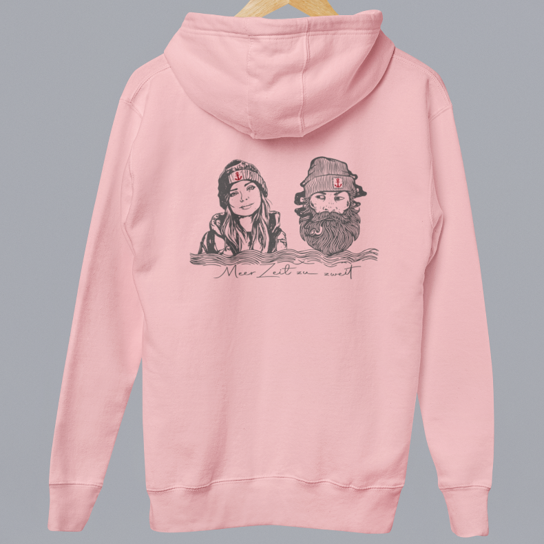 Unisex Hoodie "Zeit zu zweit" - Strandherz