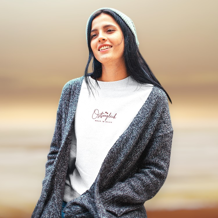 Damen Sweater "Ostsee im Blick" - Strandherz